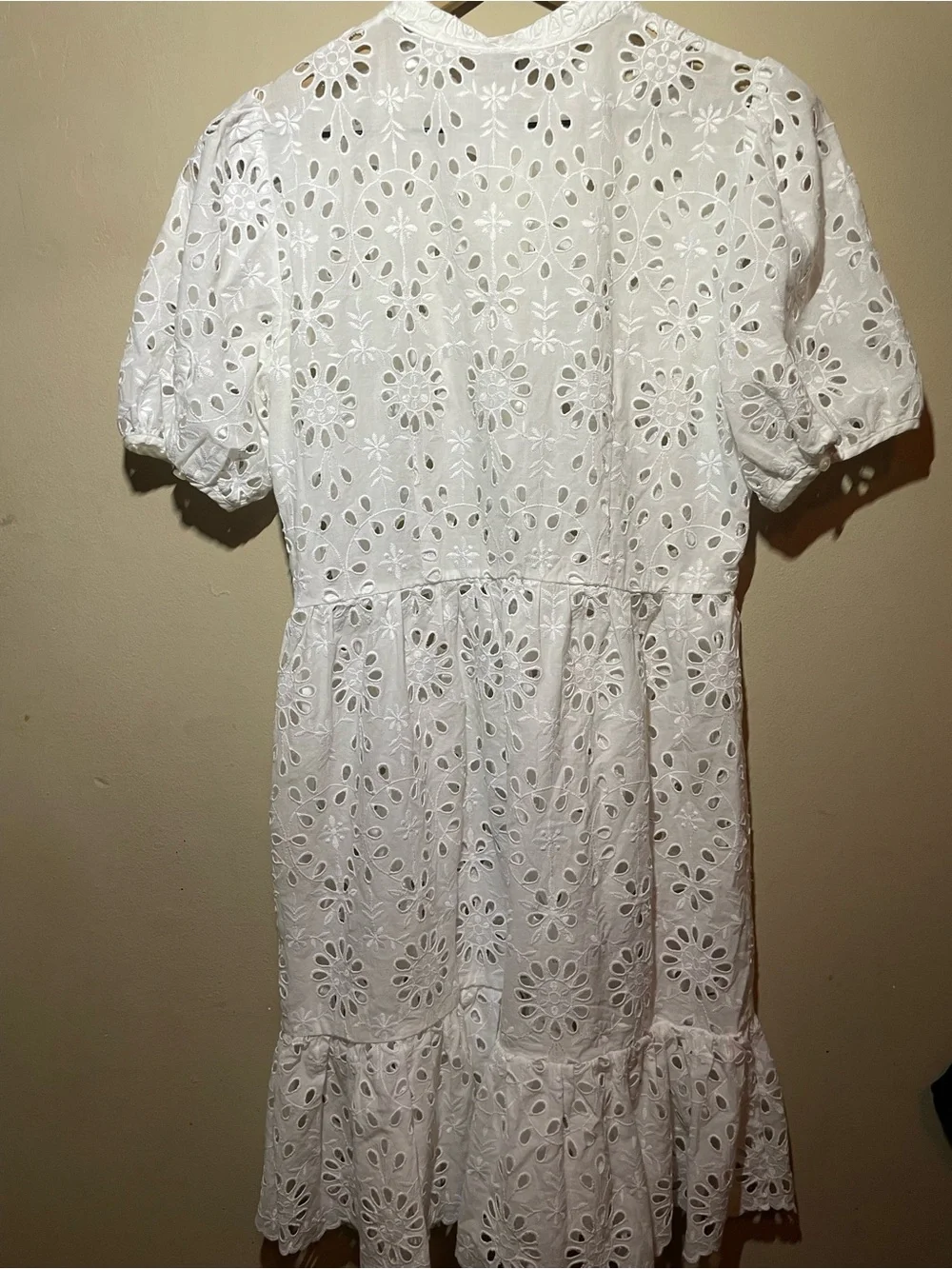 J. Crew White Eyelet Button-Front Dress - Picture 2 of 4